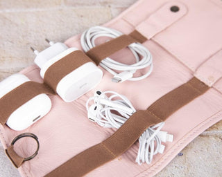 Bouletta Travel Cable Organizer Leather Cable Organizer Premium Koruma