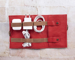 Bouletta Travel Cable Organizer Leather Cable Organizer Premium Koruma