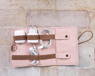 Bouletta Travel Cable Organizer Leather Cable Organizer Premium Koruma