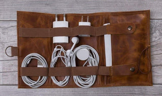 Bouletta Travel Cable Organizer Leather Cable Organizer Premium Koruma