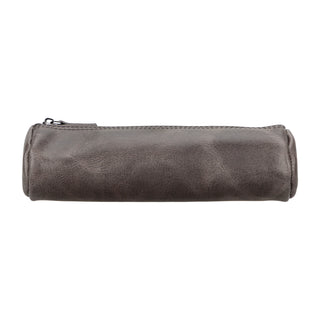 Bouletta Pencil Case Gray Leather Pen Holder Premium Koruma