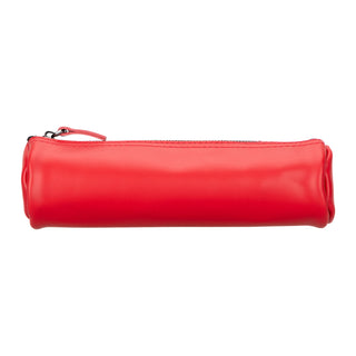 Bouletta Pencil Case Red Leather Pen Holder Premium Koruma
