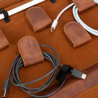 Bouletta Travel Cable Organizer Leather Travel Cable Organizer Premium Koruma