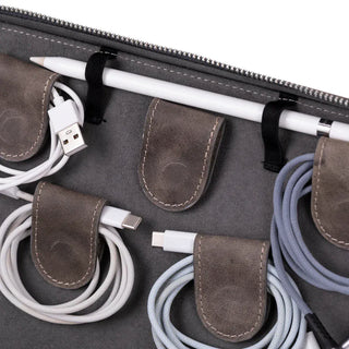 Bouletta Travel Cable Organizer Leather Travel Cable Organizer Premium Koruma
