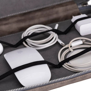 Bouletta Travel Cable Organizer Leather Travel Cable Organizer Premium Koruma