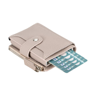 Bouletta Card Holder Leather Zip Mechanical Card Holder Premium Koruma