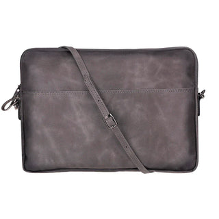 Bouletta Laptop / Tablet Sleeve Up To 14'' / Gray Leeds Slim Leather Laptop / Tablet Sleeve Premium Koruma