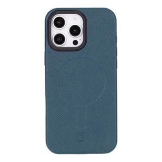 Bouletta Deri iPhone 16 Pro Max Kılıfı Lacivert Lexora iPhone 16 Pro Max Deri Kılıf Premium Koruma