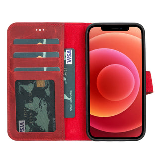 Bouletta Phone Case Liluri iPhone 12 Mini Detachable Leather Wallet Case Premium Koruma