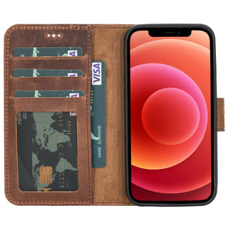 Bouletta Phone Case Liluri iPhone 12 Mini Detachable Leather Wallet Case Premium Koruma