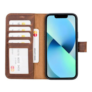 Bouletta Phone Case Liluri iPhone 14 Plus Detachable Leather Wallet Case Premium Koruma