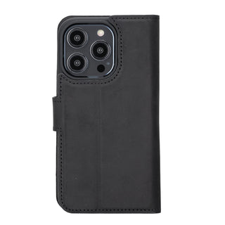 Bouletta Phone Case Black Liluri iPhone 14 Pro Detachable Leather Wallet Case Premium Koruma