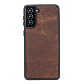 Bouletta Phone Case Saddle Brown Liluri Samsung Galaxy S21 Plus Detachable Leather Wallet Case Premium Koruma