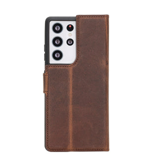 Bouletta Phone Case Liluri Samsung Galaxy S21 Ultra Detachable Leather Wallet Case Premium Koruma