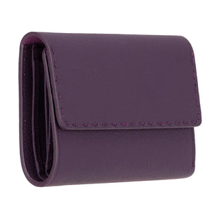 Bouletta Women's Wallet Pebble Purple Linea Leather Women's Wallet Premium Koruma