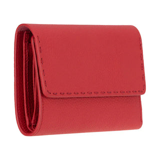 Bouletta Women's Wallet Pebble Red Linea Leather Women's Wallet Premium Koruma