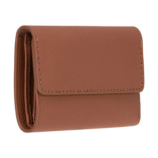 Bouletta Women's Wallet Pebble Tan Linea Leather Women's Wallet Premium Koruma