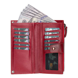 Bouletta Cell Phone Crossbody Bag Lozan Askılı, Telefon Bölmeli Deri Cüzdan Premium Koruma