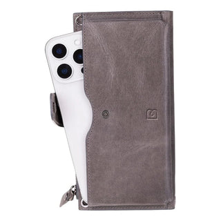 Bouletta Cell Phone Crossbody Bag Lozan Askılı, Telefon Bölmeli Deri Cüzdan Premium Koruma
