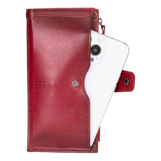 Bouletta Cell Phone Crossbody Bag Lozan Askılı, Telefon Bölmeli Deri Cüzdan Premium Koruma