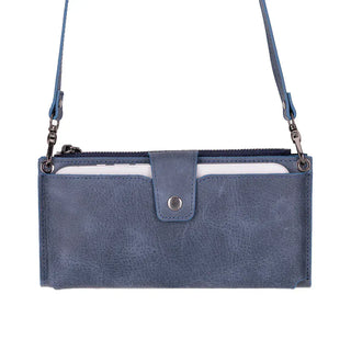 Bouletta Cell Phone Crossbody Bag Twilight Lozan Askılı, Telefon Bölmeli Deri Cüzdan Premium Koruma