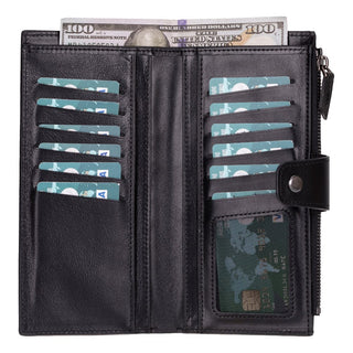 Bouletta Wallet Black Lozan Hanger Leather Wallet Premium Koruma