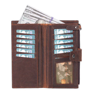 Bouletta Wallet Saddle Brown Lozan Hanger Leather Wallet Premium Koruma