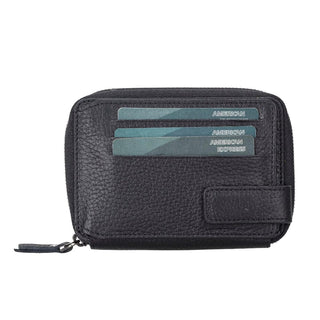 Bouletta Wallet Shadow Black Lugano Leather Wallet Premium Koruma