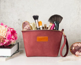 Bouletta Makeup Bag Luna Leather Makeup Bag Premium Koruma