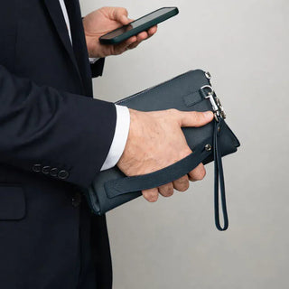 Bouletta Men's Handbag Lupus Leather Clutch Bag Premium Koruma