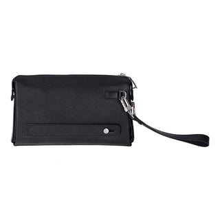 Bouletta Men's Handbag Black Lupus Leather Clutch Bag Premium Koruma