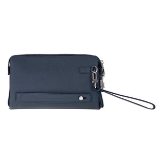 Bouletta Men's Handbag Dark Blue Lupus Leather Clutch Bag Premium Koruma