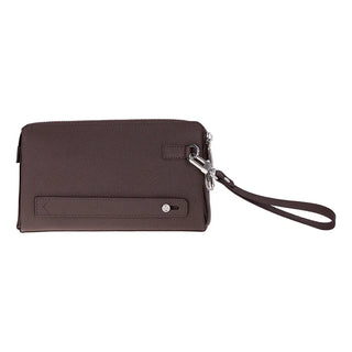 Bouletta Men's Handbag Dark Brown Lupus Leather Clutch Bag Premium Koruma