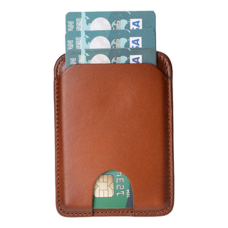 Bouletta Card Holder Tan MagFit Leather Magnetic Card Holder Premium Koruma