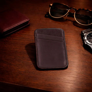 Bouletta Card Holder Espresso Brown Maggy Fit CC Leather Magnetic Card Holder Premium Koruma