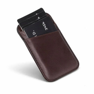 Bouletta Card Holder Espresso Brown Maggy Fit CC Leather Magnetic Card Holder Premium Koruma