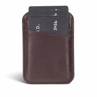 Bouletta Card Holder Espresso Brown Maggy Fit CC Leather Magnetic Card Holder Premium Koruma