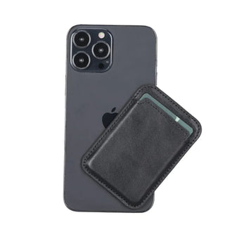Bouletta Card Holder Black Maggy Magnetic Leather Card Holder Premium Koruma