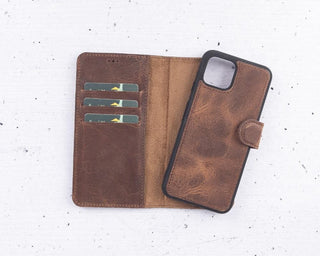 Bouletta Phone Case Saddle Brown Magic Google Pixel 4 XL Detachable Leather Wallet Case Premium Koruma