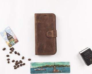 Bouletta Phone Case Magic Google Pixel 5 Detachable Leather Wallet Case Premium Koruma