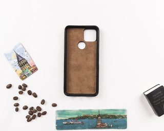 Bouletta Phone Case Magic Google Pixel 5 Detachable Leather Wallet Case Premium Koruma