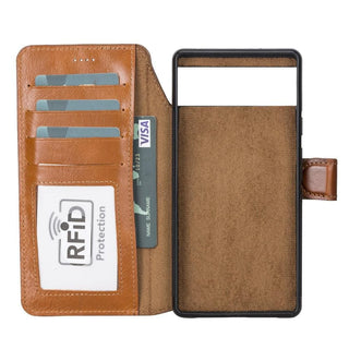 Bouletta Phone Case Magic Google Pixel 6 Pro Detachable Leather Wallet Case Premium Koruma