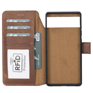 Bouletta Phone Case Magic Google Pixel 6 Pro Detachable Leather Wallet Case Premium Koruma