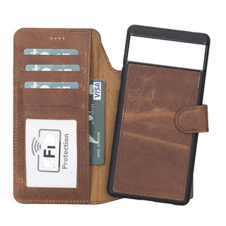 Bouletta Phone Case Magic Google Pixel 6 Pro Detachable Leather Wallet Case Premium Koruma