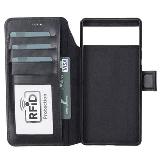 Bouletta Phone Case Magic Google Pixel 6 Pro Detachable Leather Wallet Case Premium Koruma