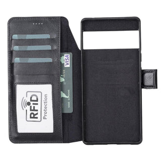 Bouletta Phone Case Magic Google Pixel 6 Pro Detachable Leather Wallet Case Premium Koruma