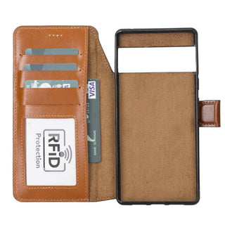 Bouletta Phone Case Magic Google Pixel 6 Pro Detachable Leather Wallet Case Premium Koruma