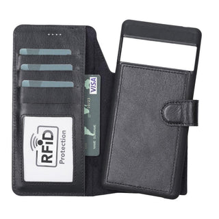 Bouletta Phone Case Black Magic Google Pixel 6 Pro Detachable Leather Wallet Case Premium Koruma