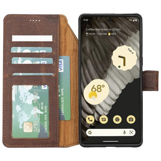 Bouletta Phone Case Magic Google Pixel 7 Pro Detachable Leather Wallet Case Premium Koruma