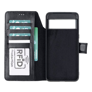 Bouletta Phone Case Magic Google Pixel 8 Detachable Leather Wallet Case Premium Koruma